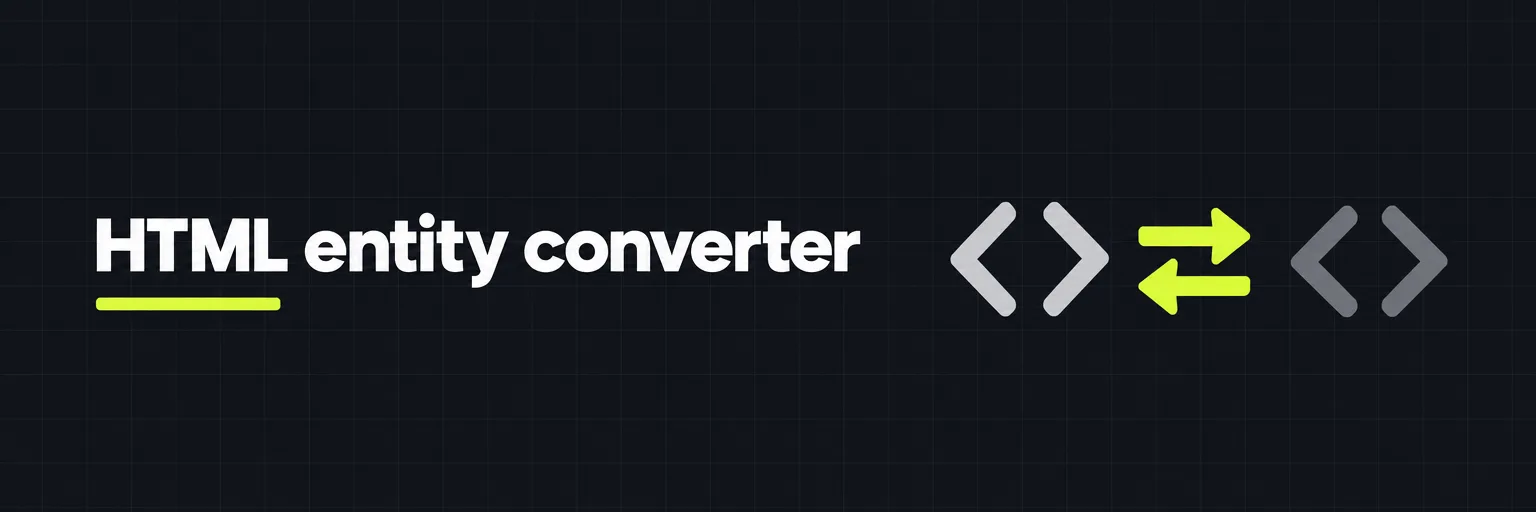 HTML entity converter