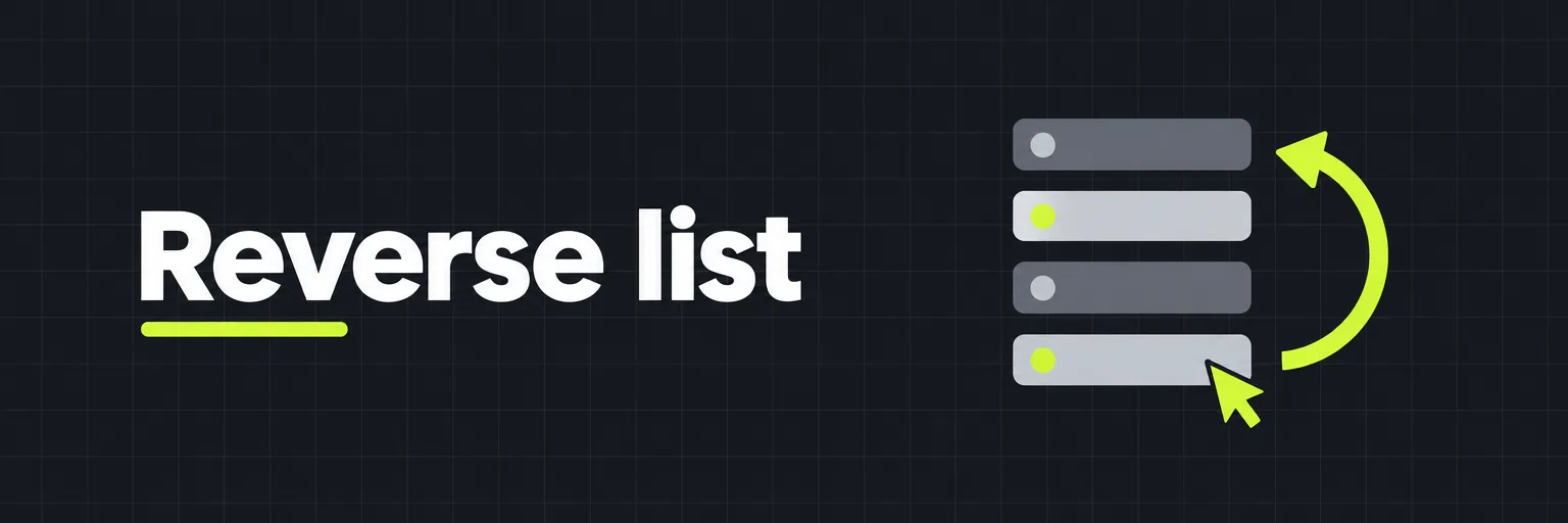 Reverse list