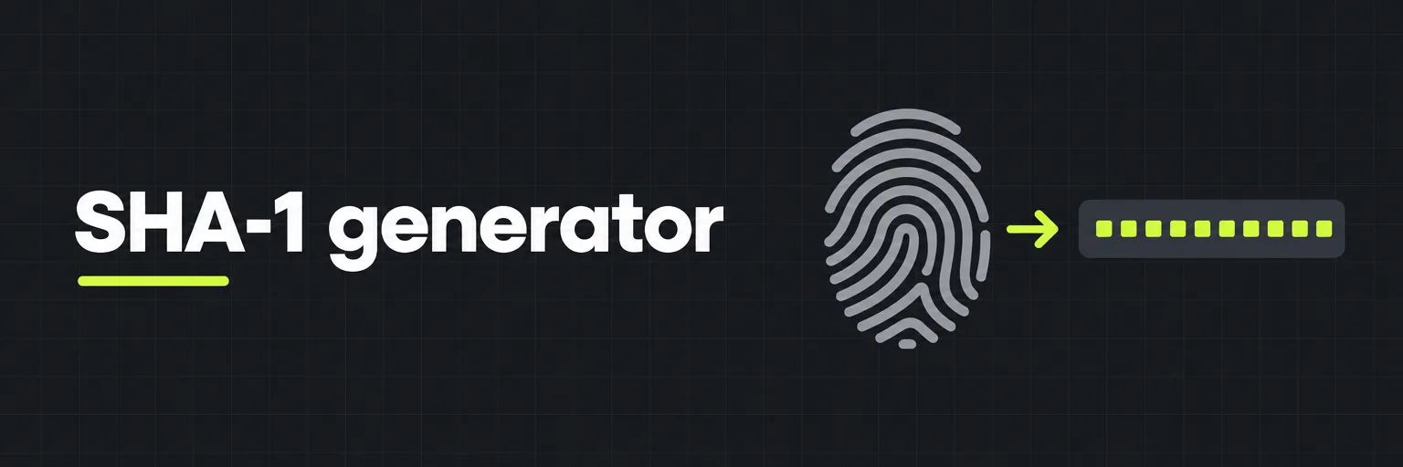 SHA-1 generator