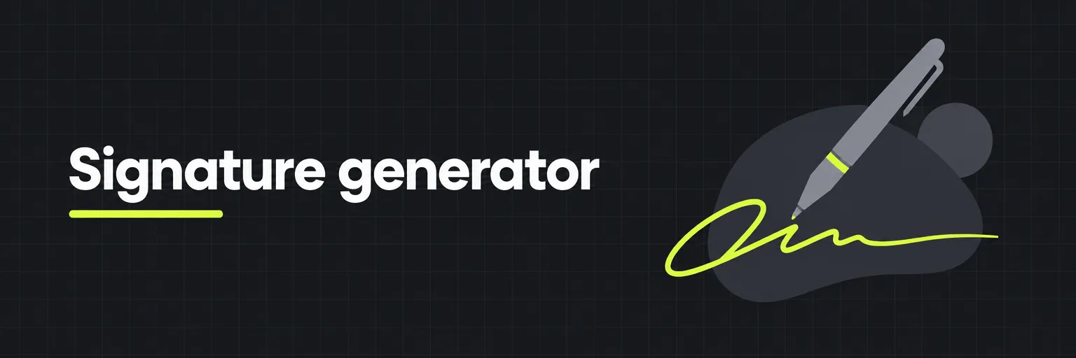 Signature generator