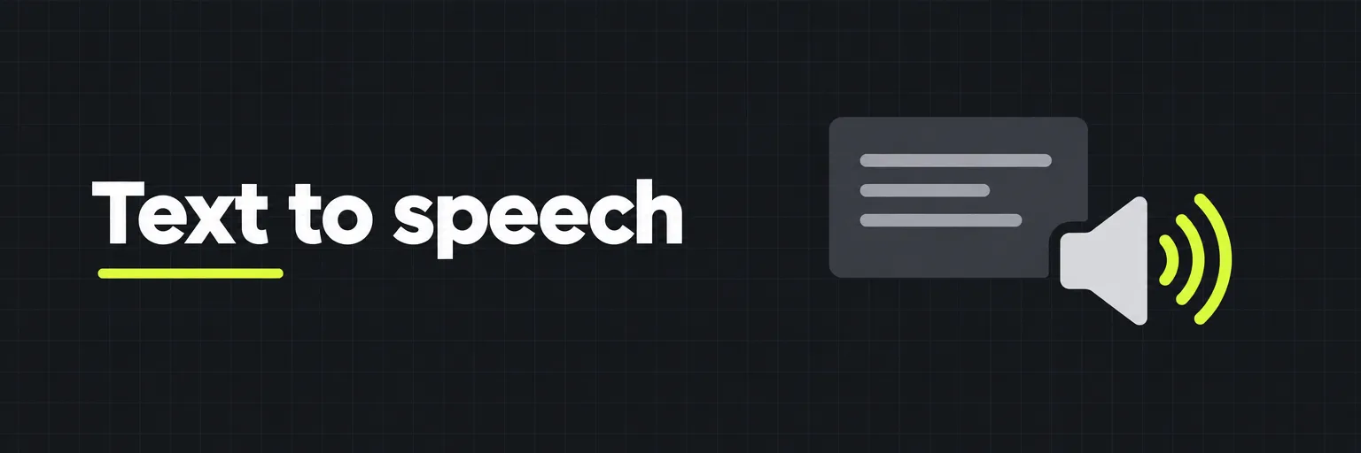 Text to speech