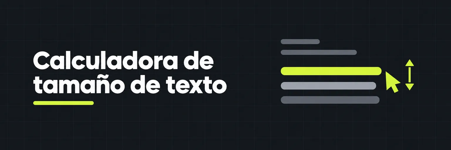Calculadora de tamaño de texto