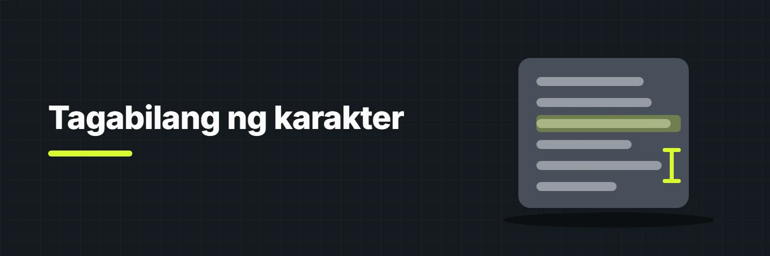 Tagabilang ng karakter