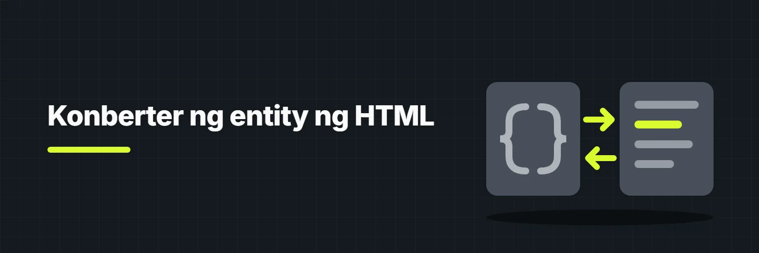 Konberter ng entity ng HTML