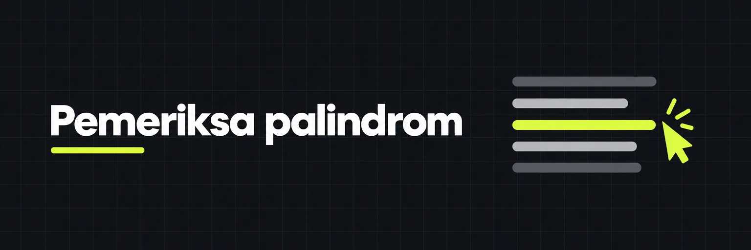 Pemeriksa palindrom