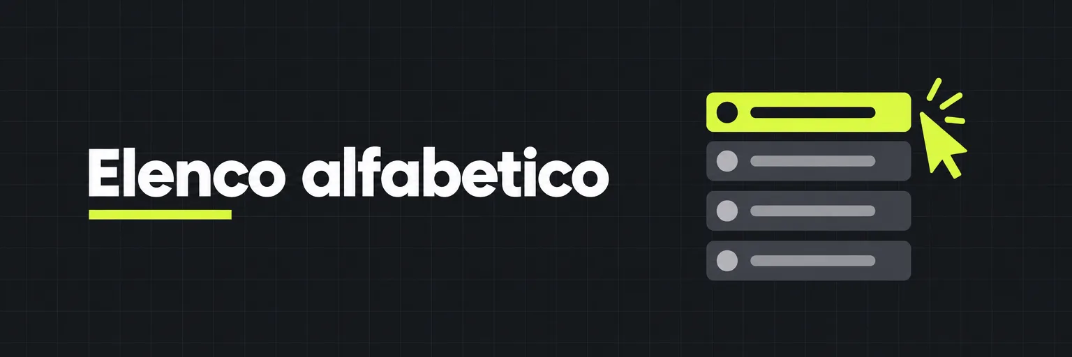 Elenco alfabetico