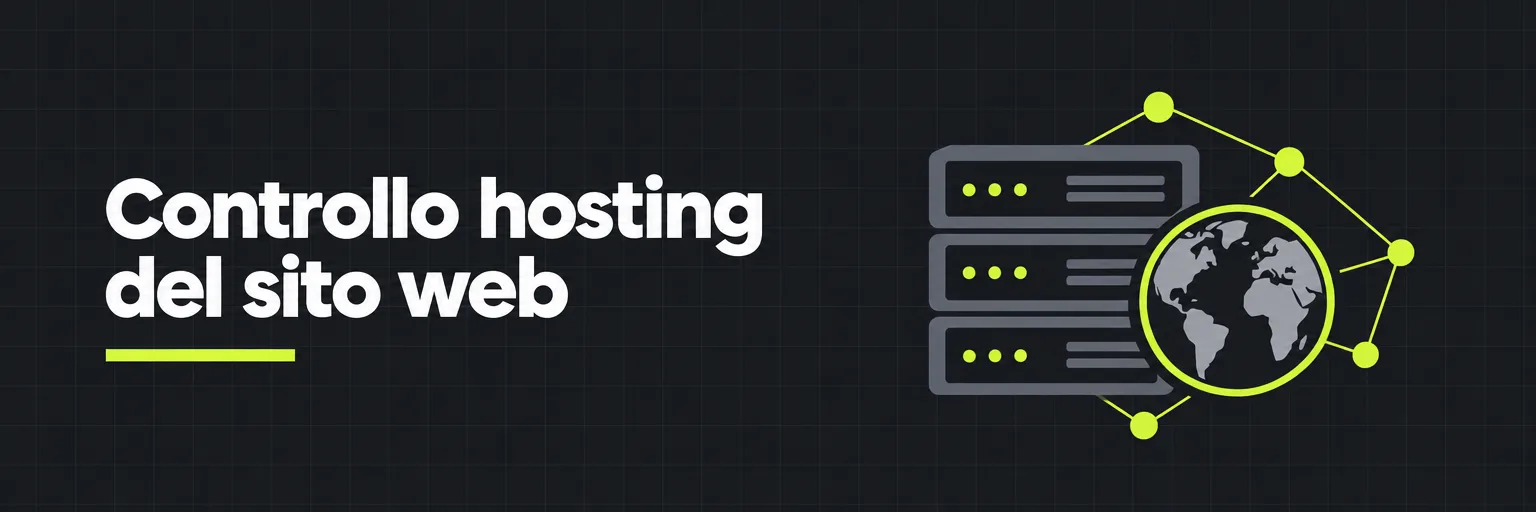 Controllo hosting del sito web