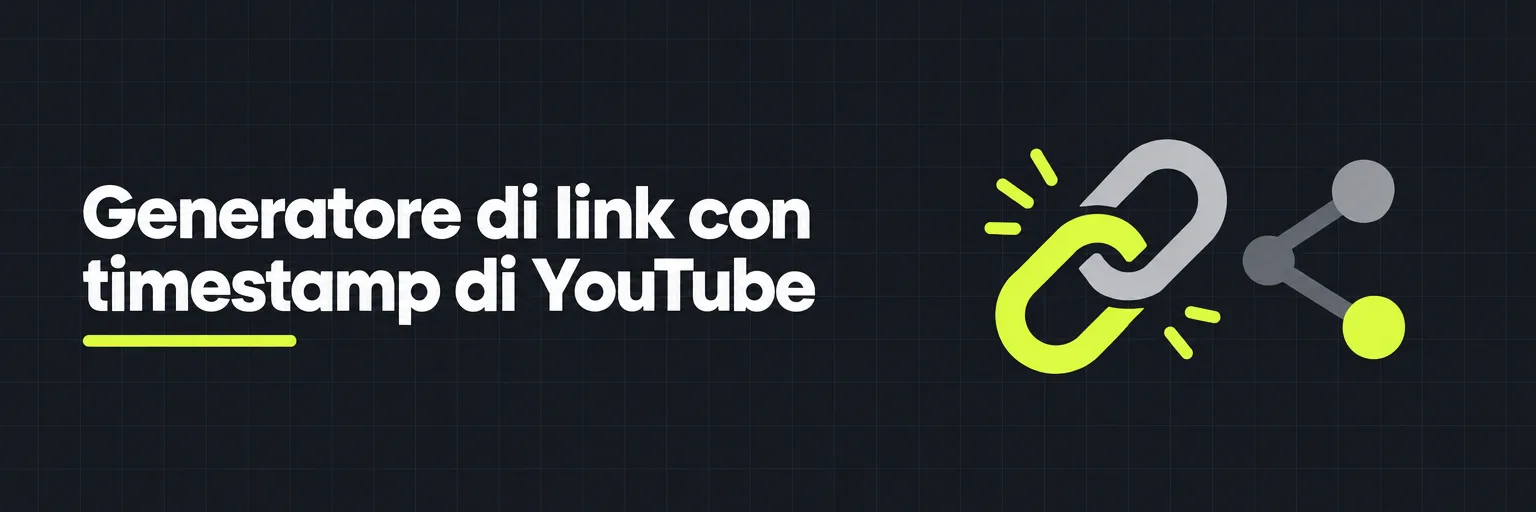 Generatore di link con timestamp di YouTube