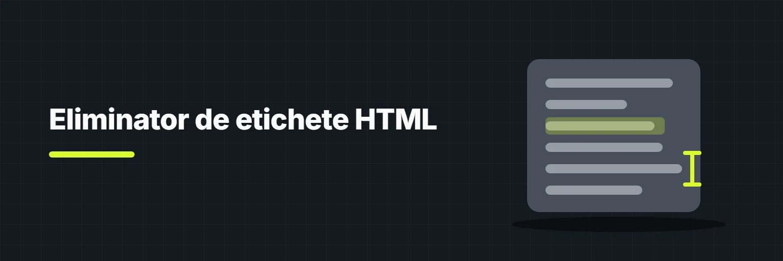 Eliminator de etichete HTML