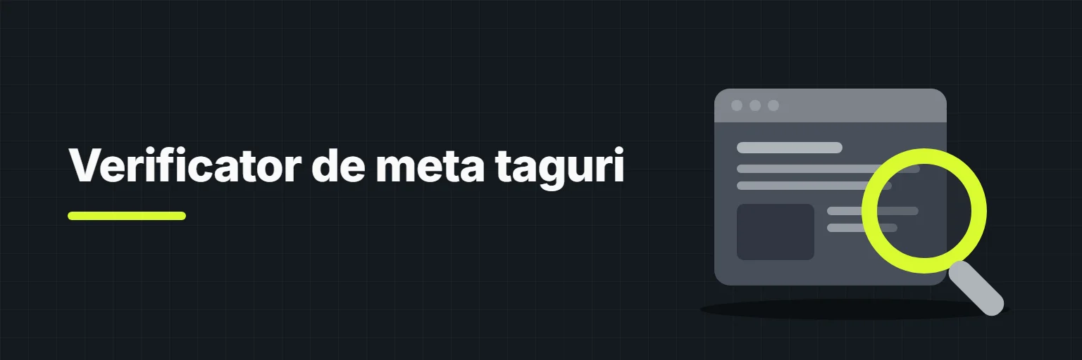 Verificator de meta taguri