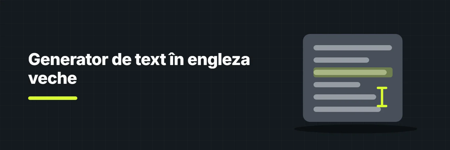 Generator de text în engleza veche