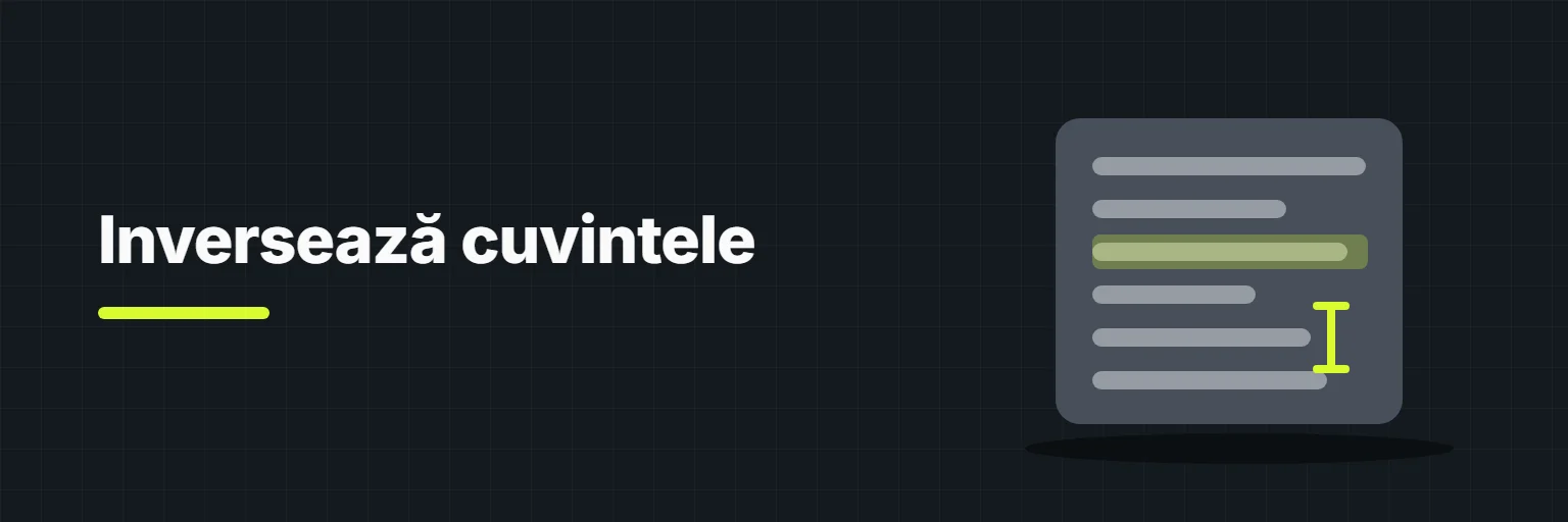Inversează cuvintele