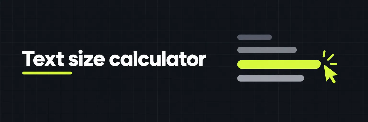 Text size calculator