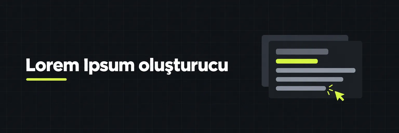 Lorem Ipsum oluşturucu