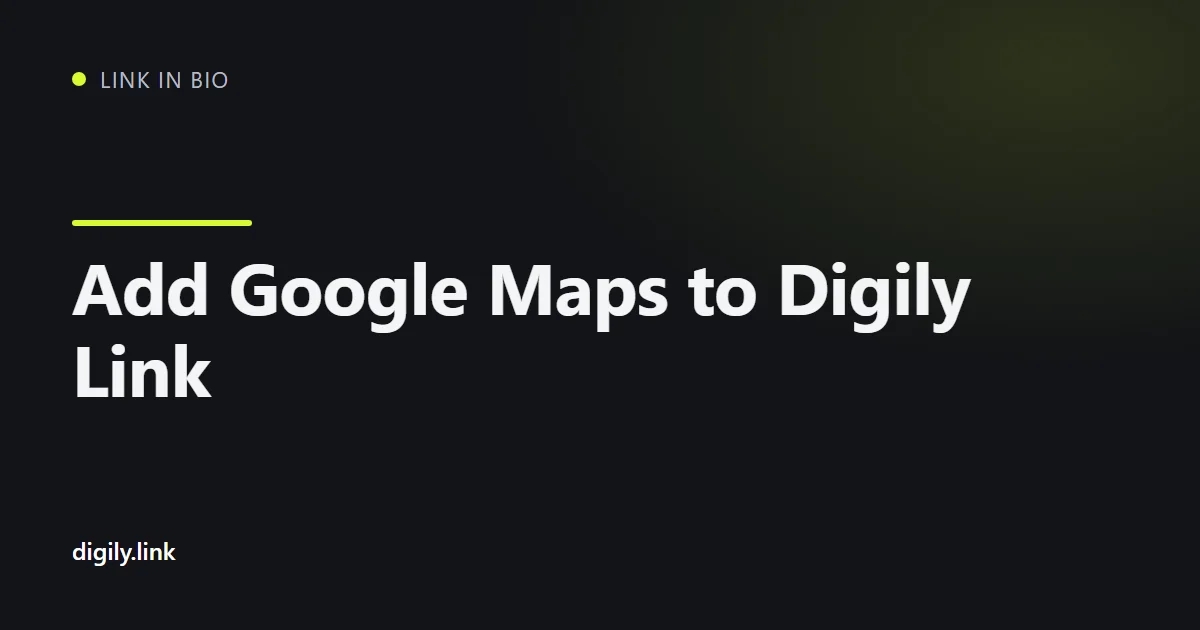A bio link page with an embedded Google Map and a directions button
