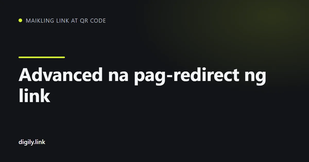 Isang short link na naghahati sa mga destinasyon ayon sa bansa at device
