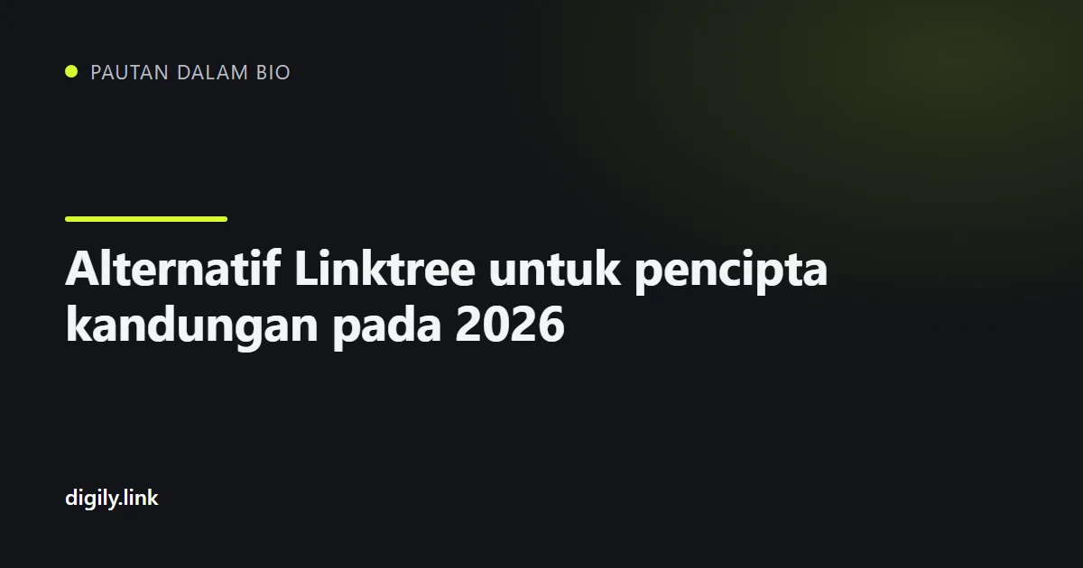 Perbandingan alat pautan dalam bio pada skrin telefon