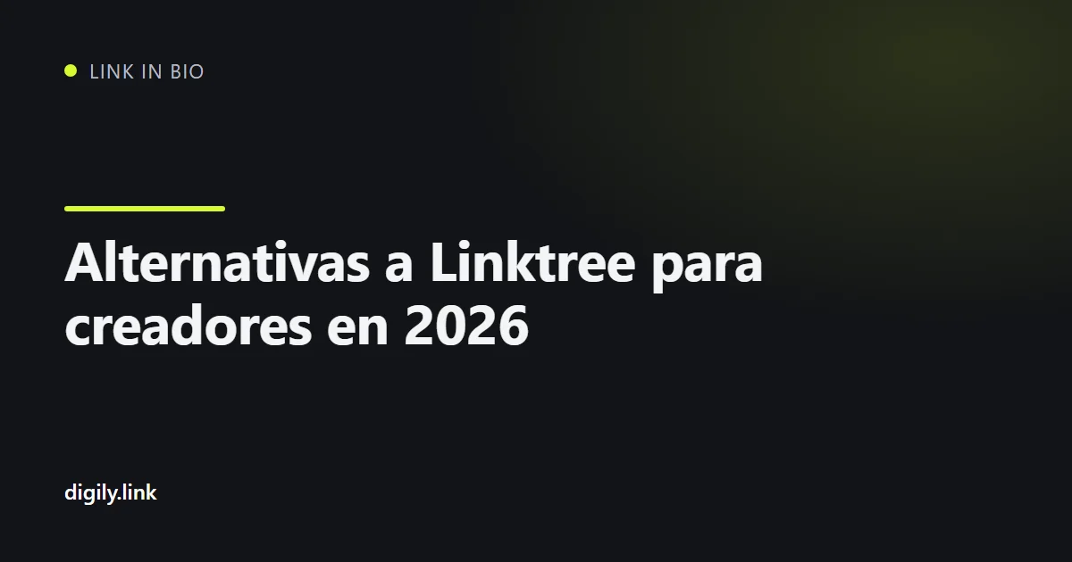 Comparativa de herramientas de bio link en la pantalla de un móvil