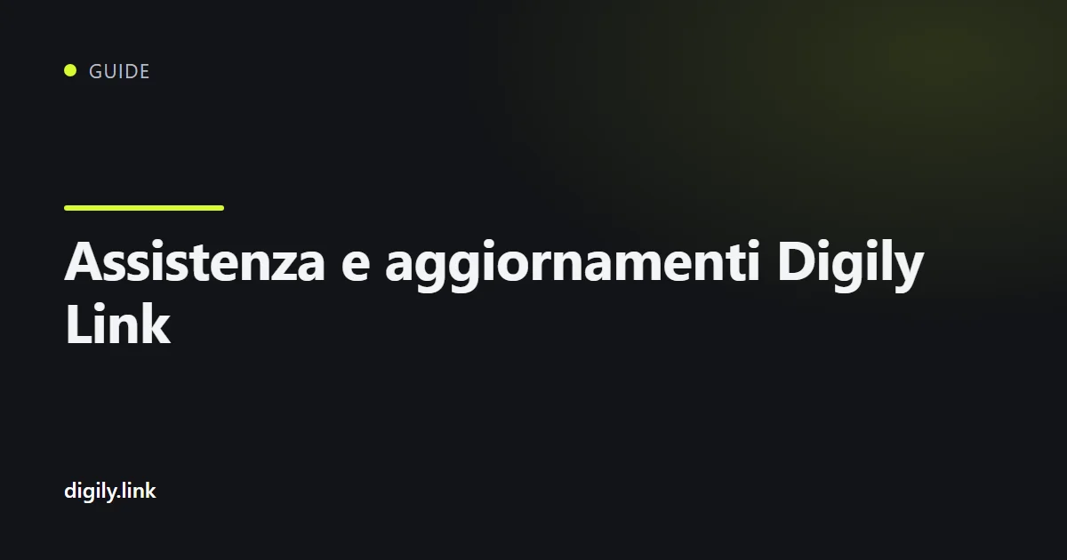 Canali di assistenza e community Digily Link su uno smartphone