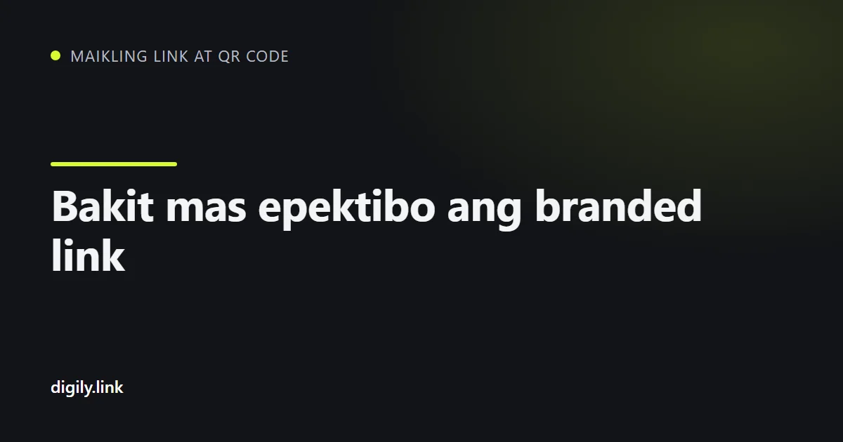 Branded .uk short link sa telepono katabi ng generic na link