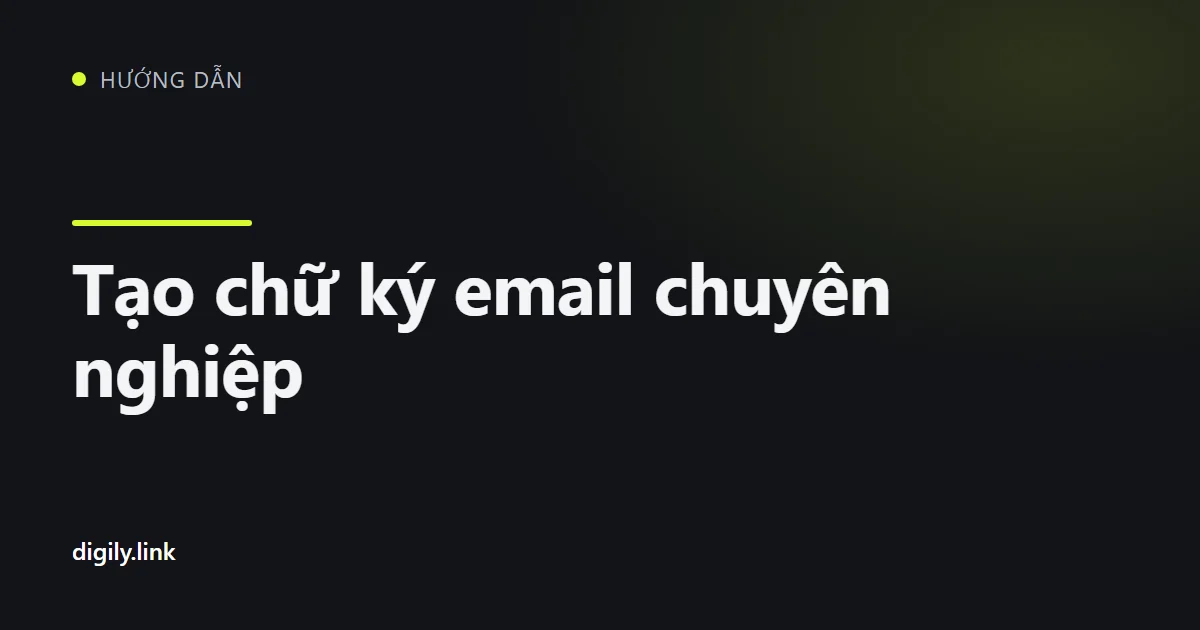 Chữ ký email doanh nghiệp gọn gàng trên laptop và điện thoại