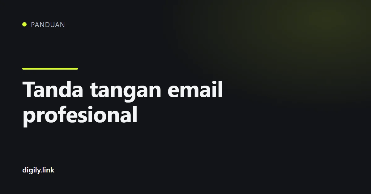 Tanda tangan email bisnis yang rapi di laptop dan ponsel