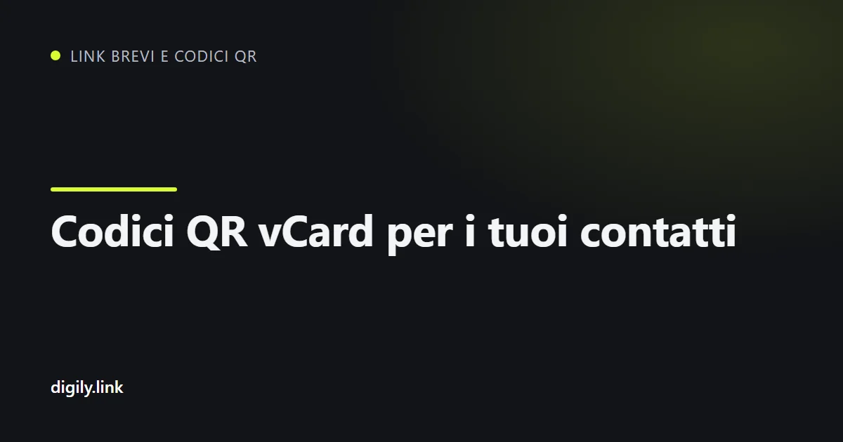 Biglietto da visita con codice QR scansionato da uno smartphone