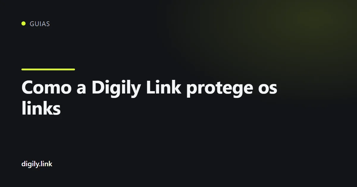 Cadeado sobre um link curto no ecrã de um telemóvel