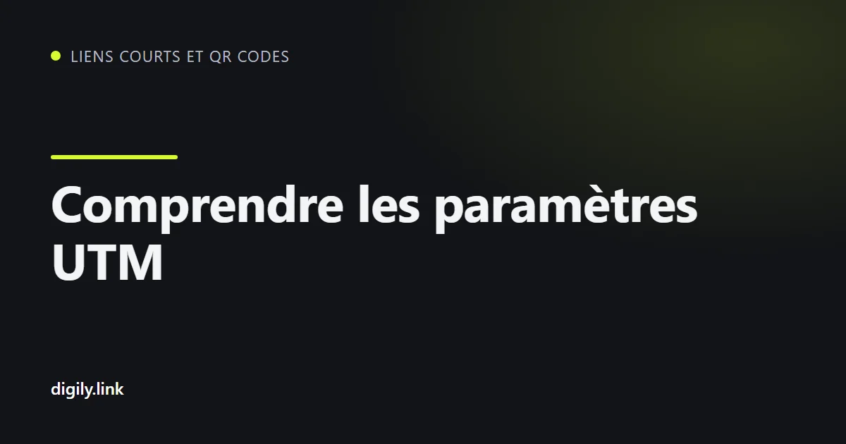 Lien de campagne avec paramètres UTM affiché sur un téléphone