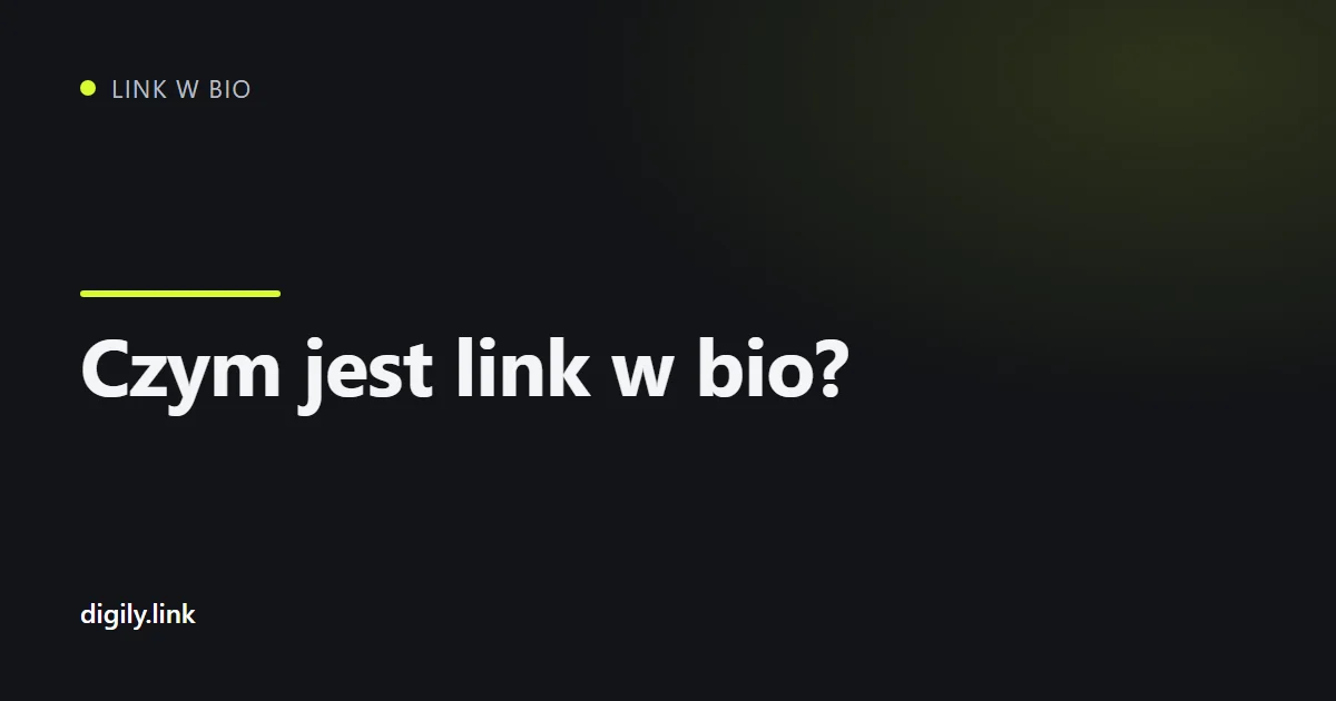 Telefon pokazujący stronę link w bio z kilkoma czytelnie opisanymi przyciskami