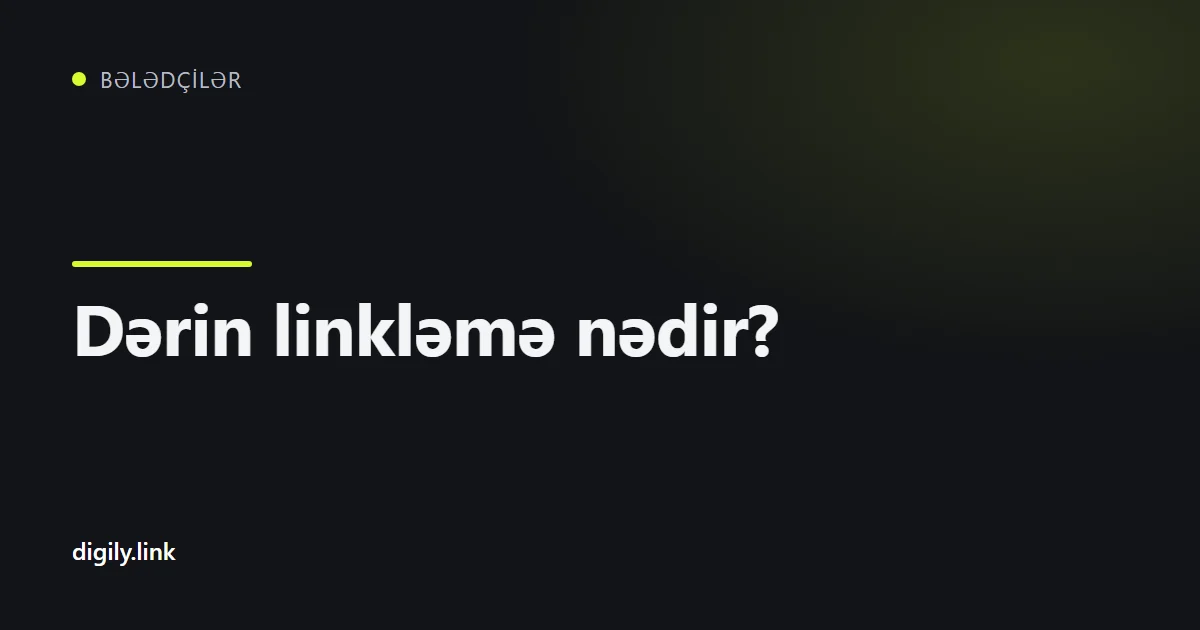 Telefonda mobil tətbiqi birbaşa açan qısa link