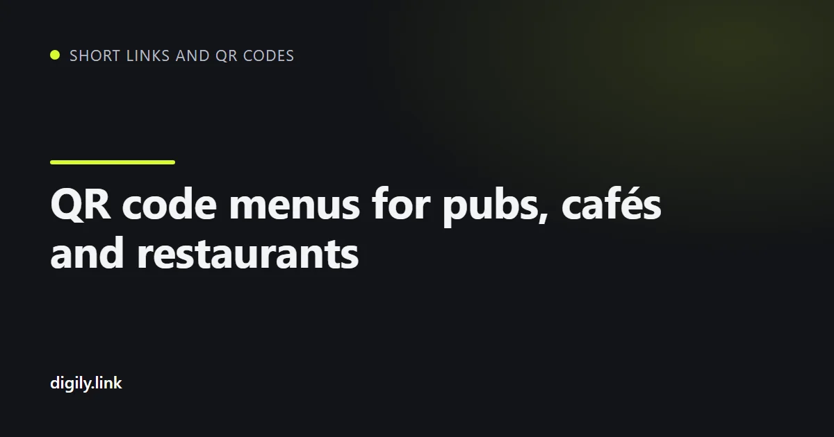 A QR code on a café table opening a menu page on a phone