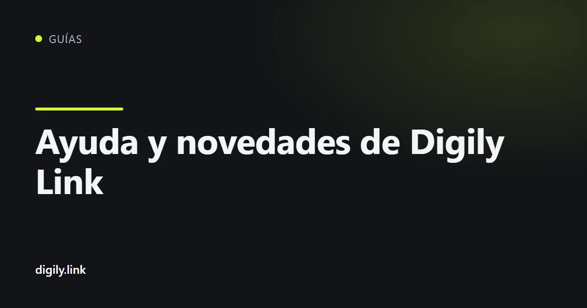 Canales de soporte y comunidad de Digily Link en un móvil