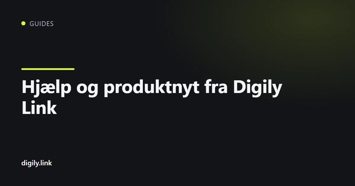 Support og fællesskabskanaler for Digily Link på en telefon