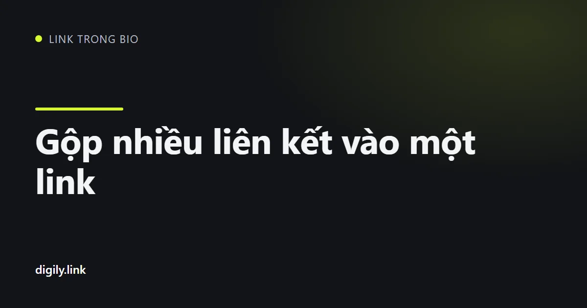 Một địa chỉ ngắn mở trang có nhiều nút liên kết