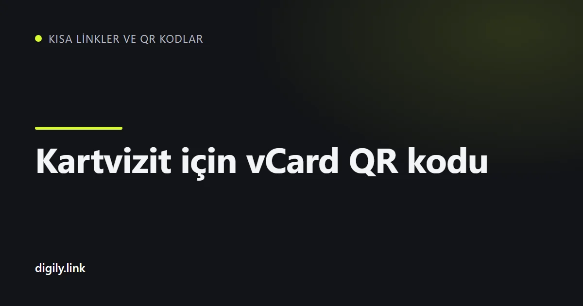 Telefonla QR kodu taranan bir kartvizit