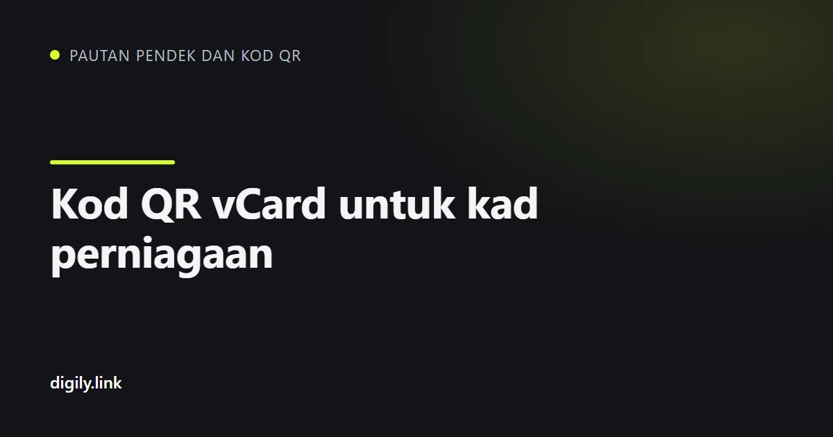 Kad perniagaan dengan kod QR yang diimbas menggunakan telefon