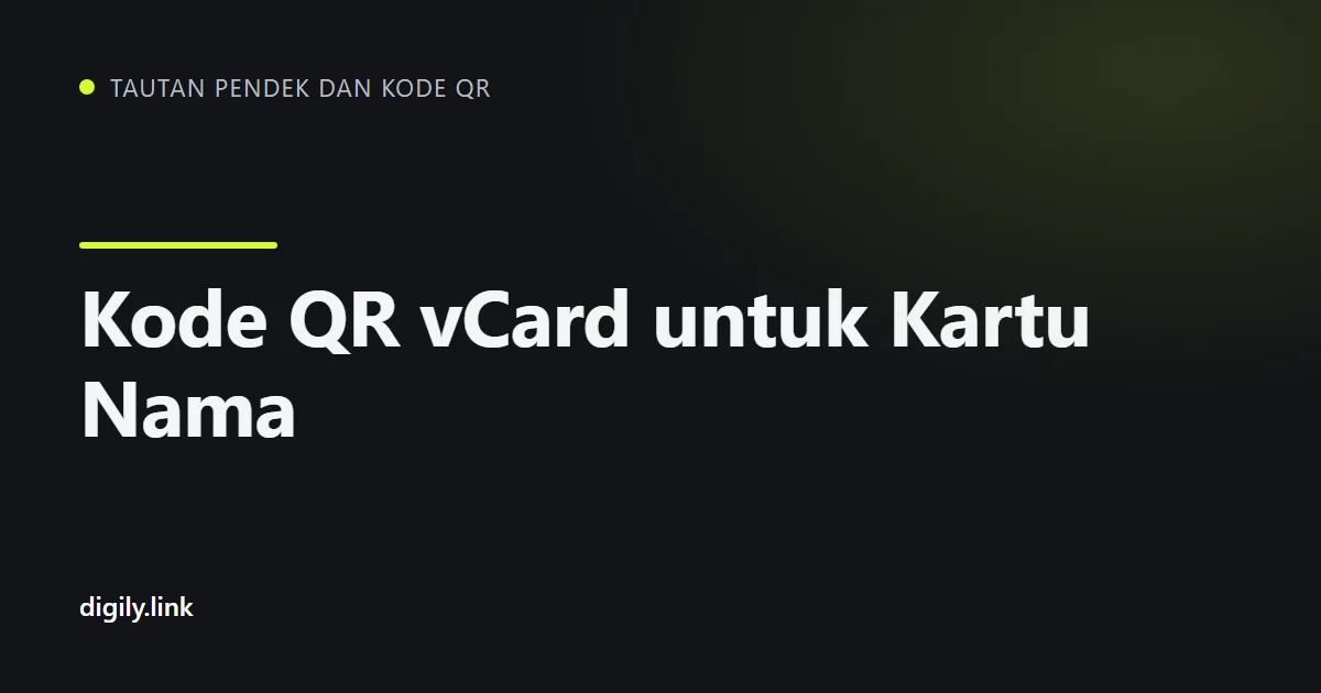 Kartu nama dengan kode QR yang dipindai menggunakan ponsel