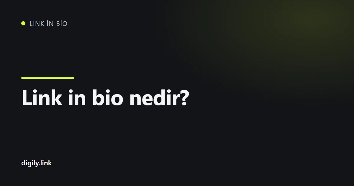 Birkaç net etiketli düğmesi olan bir bio link sayfasını gösteren telefon