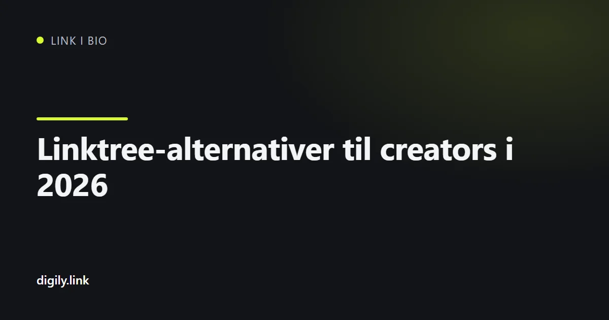 Sammenligning af bio-linkværktøjer på en telefonskærm