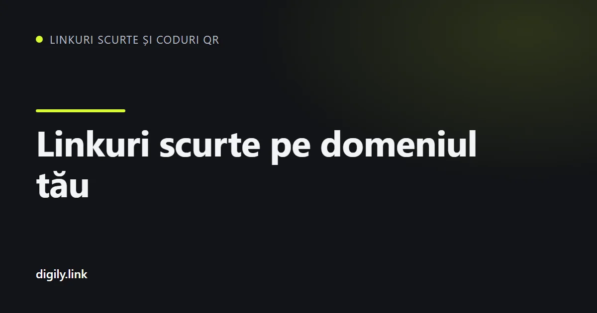 Un link scurt de brand cu domeniu .uk afișat pe telefon lângă unul generic