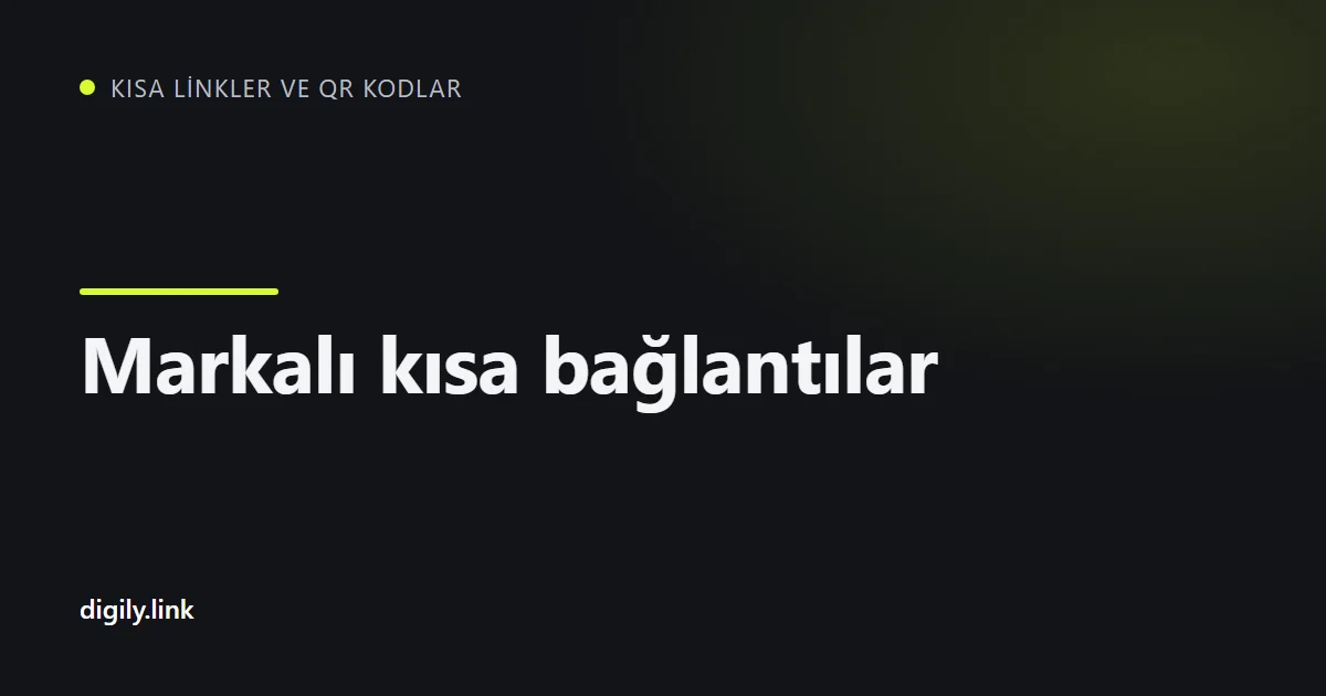 Telefonda genel bir bağlantının yanında markalı .uk kısa bağlantı