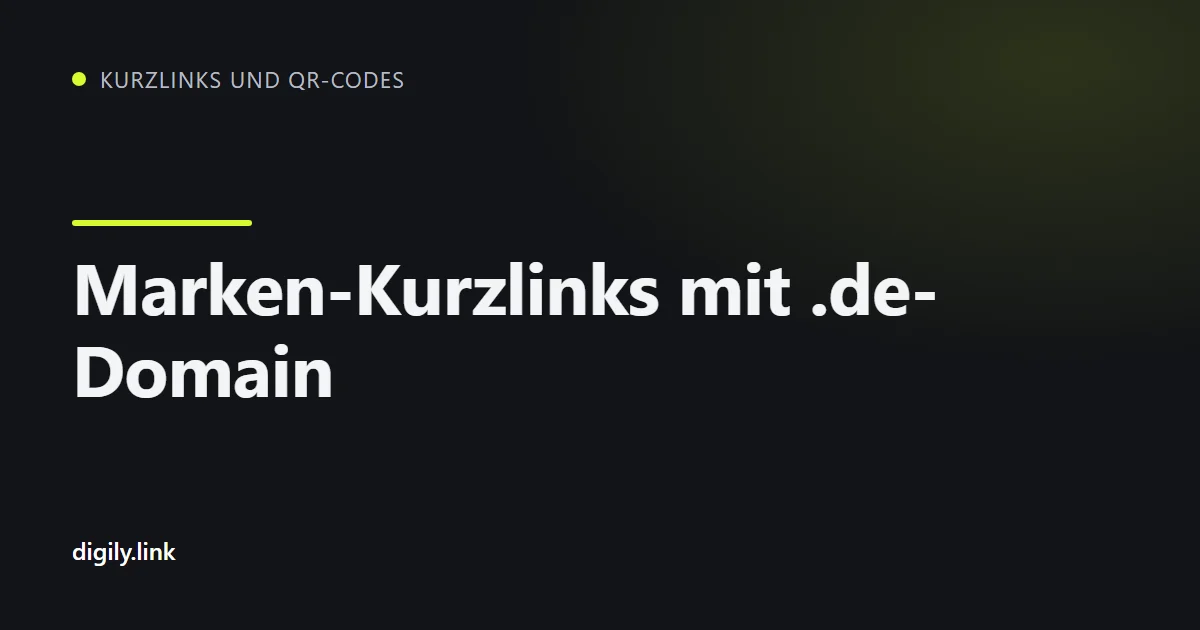 Ein Marken-Kurzlink mit .uk auf einem Smartphone neben einem generischen Link