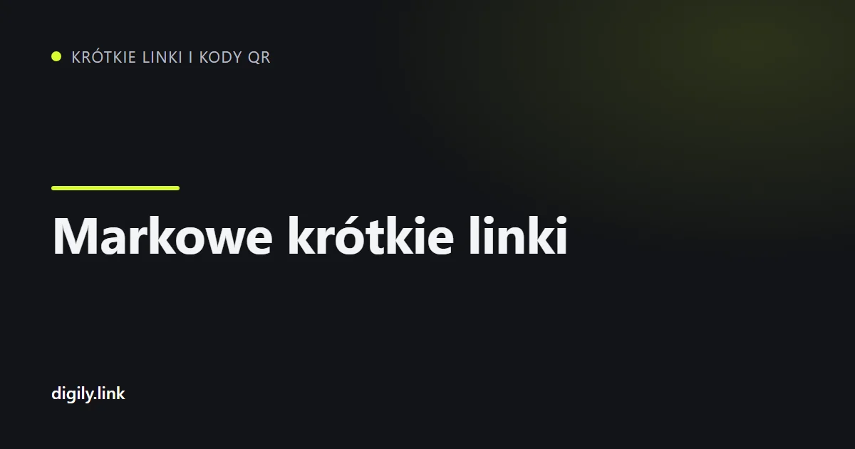 Markowy krótki link .uk na ekranie telefonu obok ogólnego linku