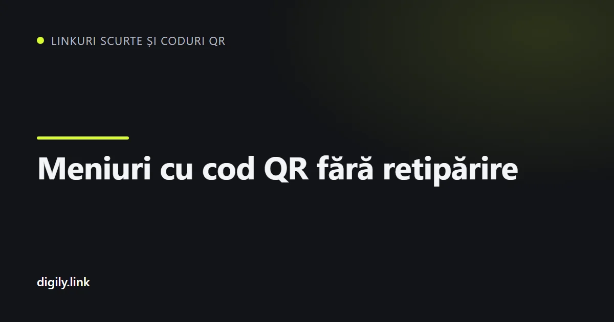 Cod QR pe masa unei cafenele, care deschide meniul pe telefon