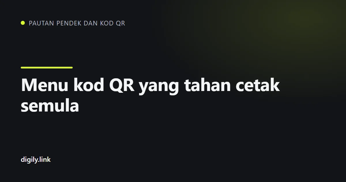 Kod QR di atas meja kafe membuka halaman menu pada telefon