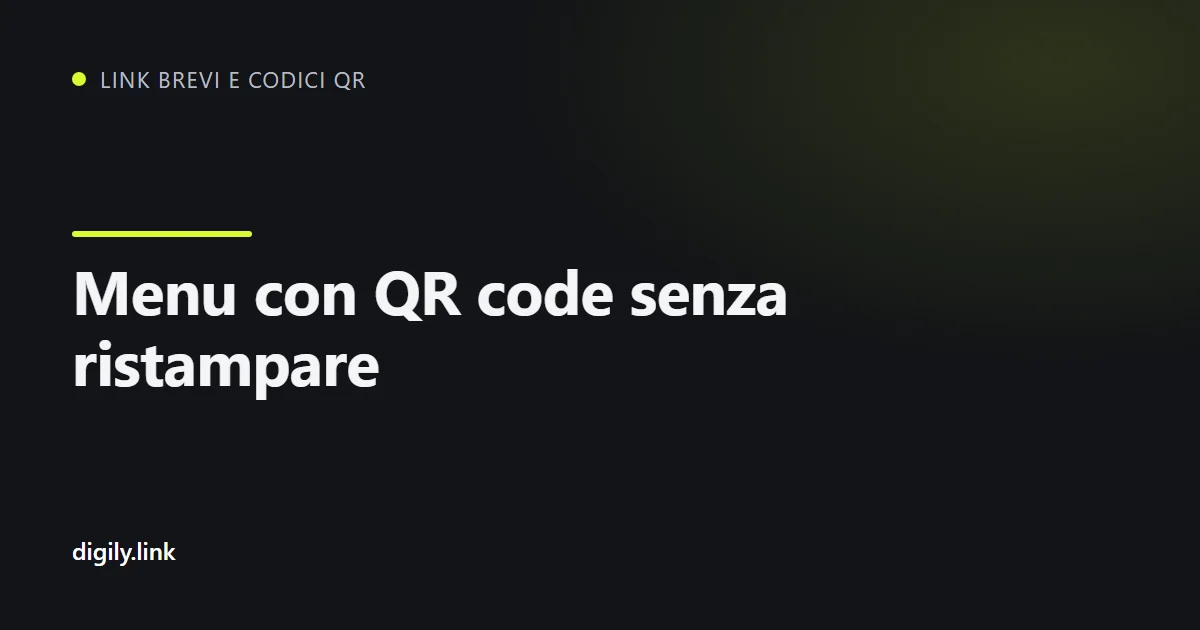 QR code sul tavolo di un bar che apre il menu su uno smartphone