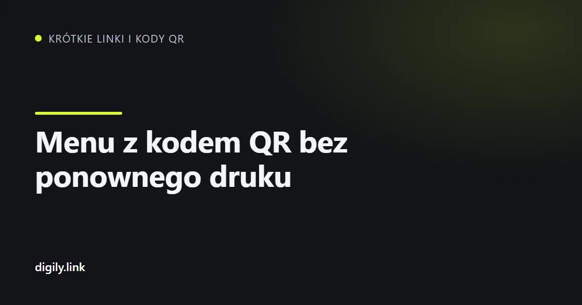 Kod QR na stoliku w kawiarni otwierający menu na telefonie
