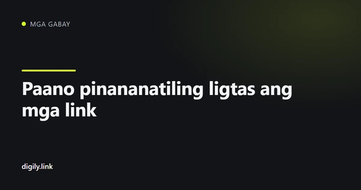 Kandado sa ibabaw ng short link sa screen ng phone
