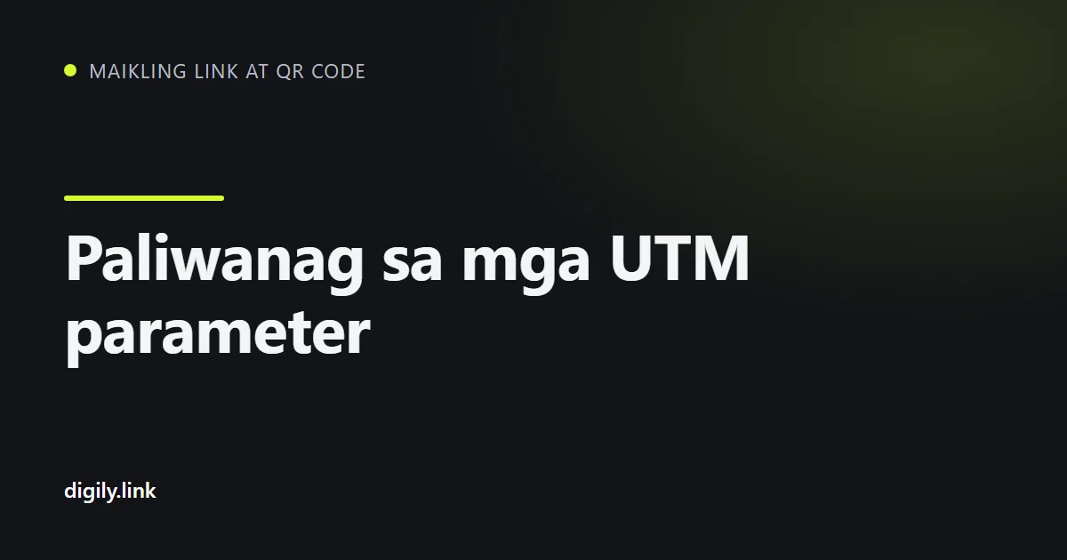 May tag na campaign link na may mga UTM parameter sa phone